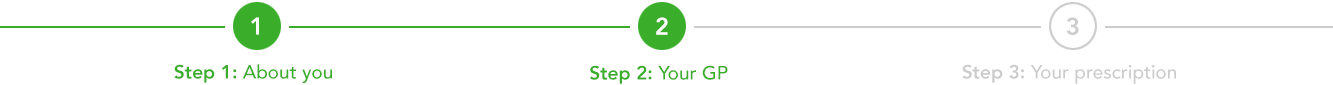Registration current progress Step 2